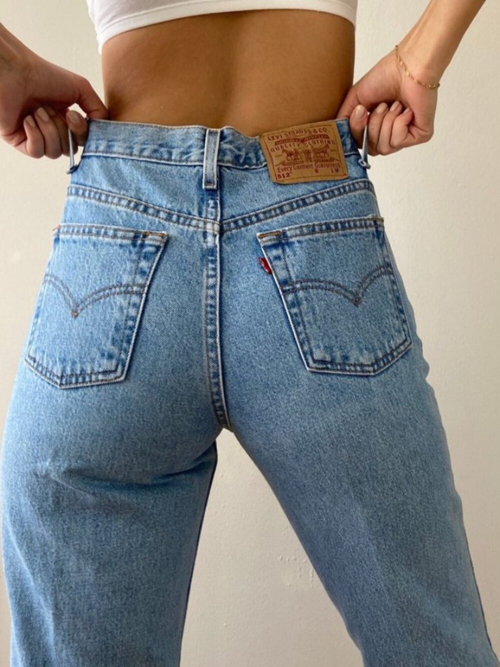 Authentic Vintage Women's Levis 512 100% Cotton, Size 8
